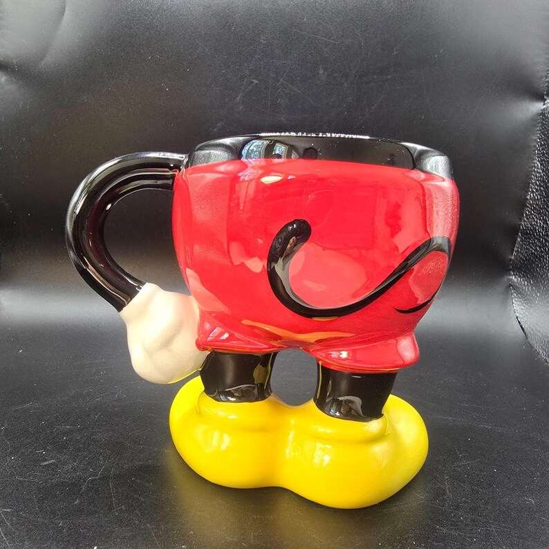 Disney Parks Mickey Mouse Pants Legs Ceramic Mug Authentic Original 3D Figure image 6