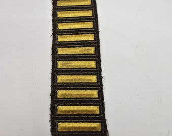 US Army Overseas Service Bars Patch 10 Hash Marks 60 Months Combat Service