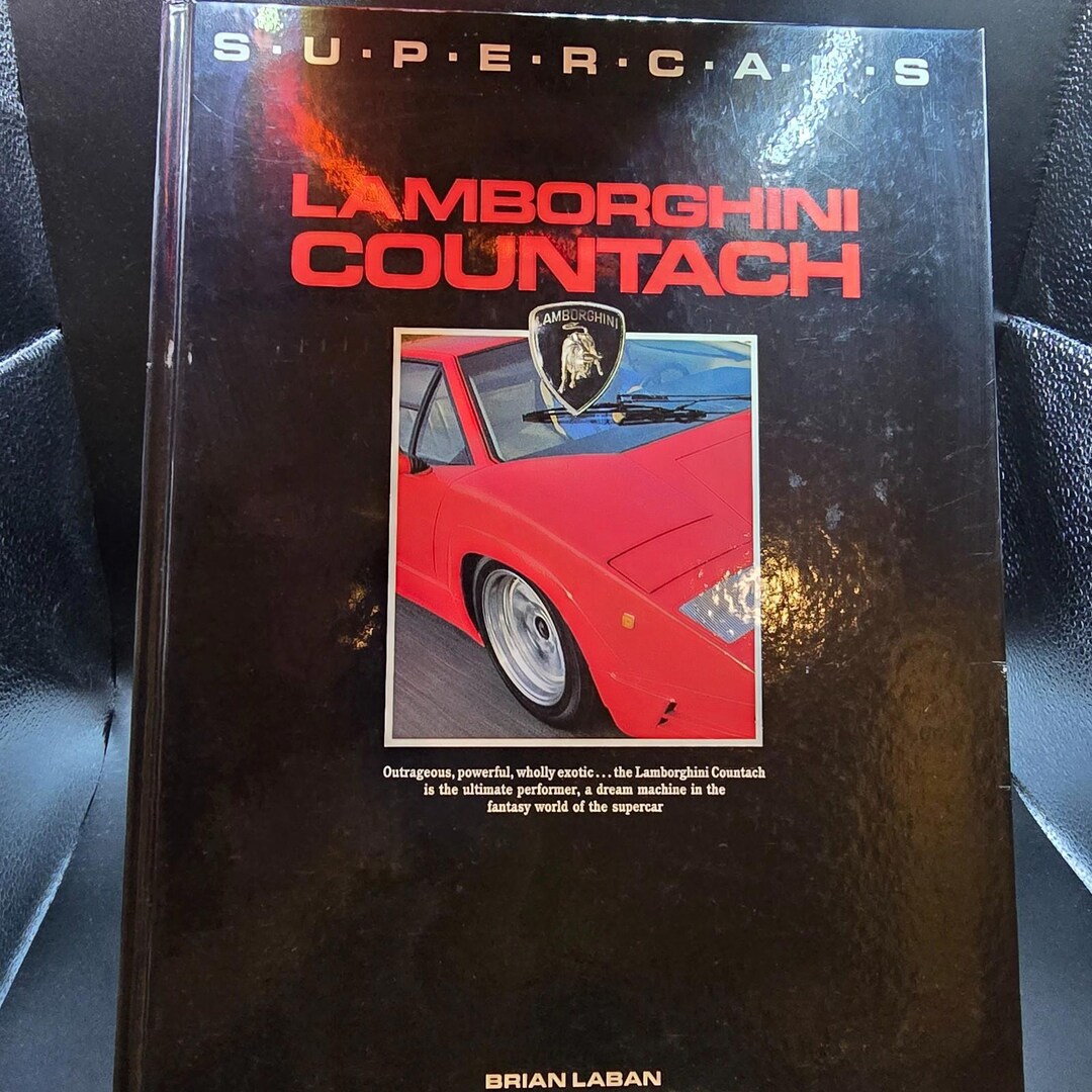 Lamborghini Countach Supercars Brian Laban 1989 Mallard Press Hardcover ...