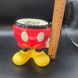 Disney Parks Mickey Mouse Pants Legs Ceramic Mug Authentic Original 3D Figure image 10