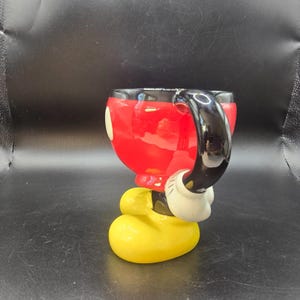 Disney Parks Mickey Mouse Pants Legs Ceramic Mug Authentic Original 3D Figure image 3