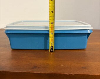 ヴィンテージ タッパークラフト ブルー 仕切り付き収納コンテナ 767-11