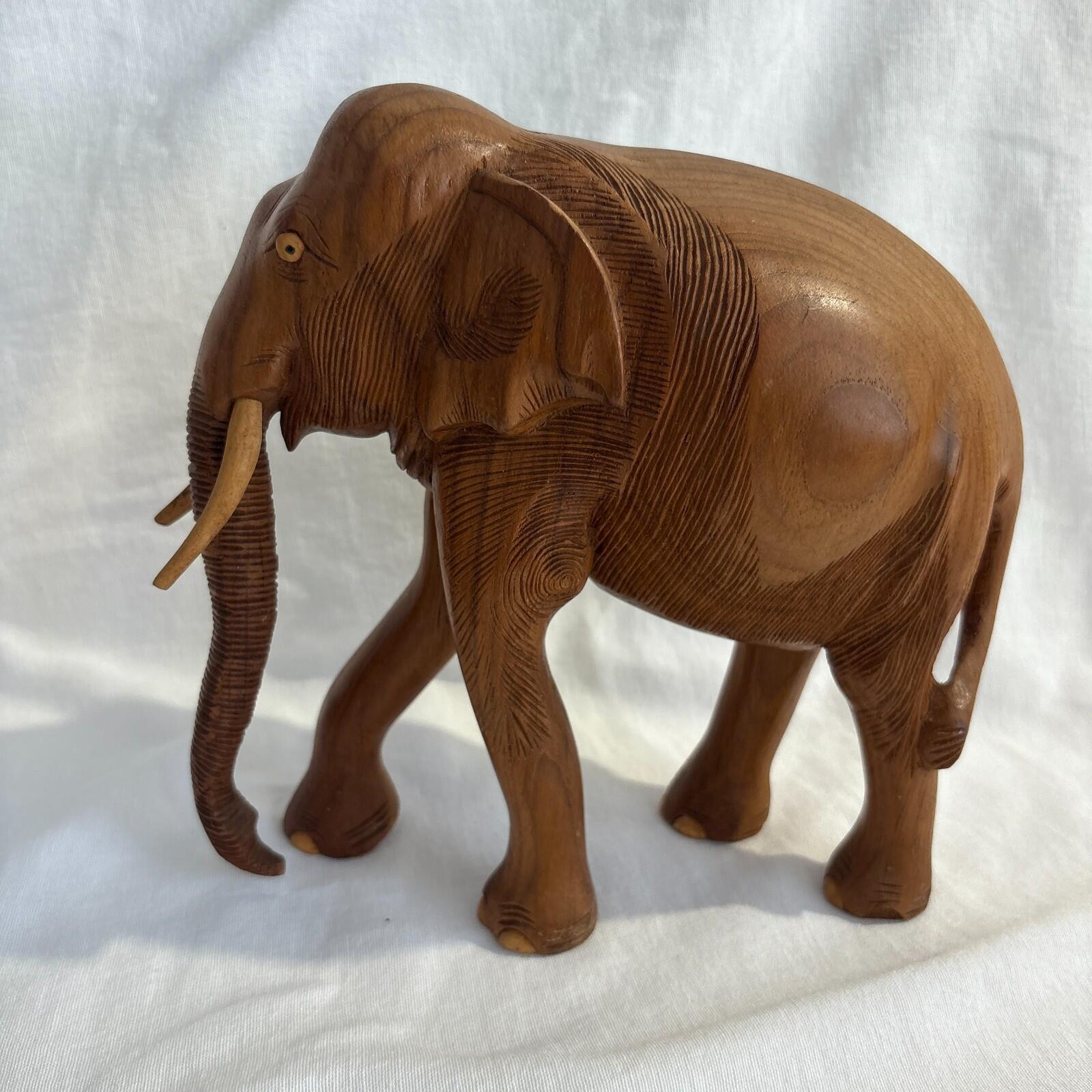 Wooden hand carved elephant - Etsy 日本