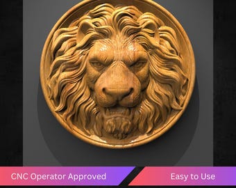 Leon Cnc Relief File, Stl File For Cnc Router | Cnc Operator Approved | Tested & Optimized | Easy to Use | CNC Design, G Code Assistance