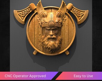 Norse Mythology Odin Cnc Router Files, Angel Stl File For Cnc, Vectric, Artcam, Easel