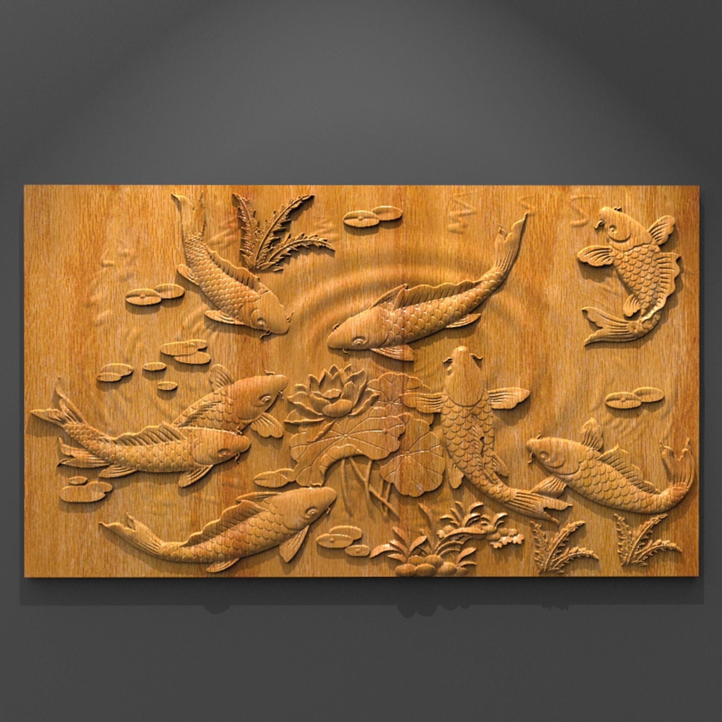 Fishes Cnc Relief File, Stl File for Cnc Router | Cnc Operator Approved ...