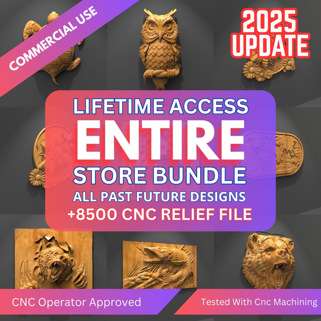Cnc Relief Pack, Stl Files for Cnc Router - Cnc Pack | Instant Download ...