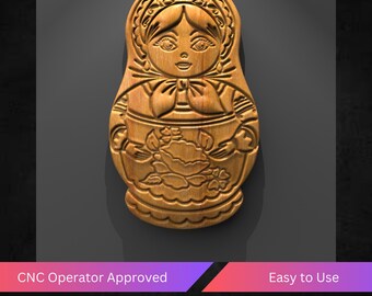 Matryoshka Cnc Router Files, Wolfman Stl File For Cnc, Vectric, Artcam, Easel