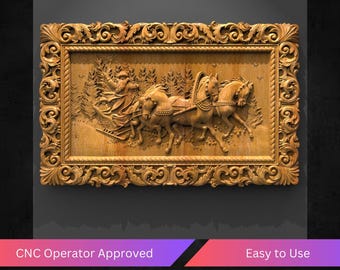 Christmas Santa Cnc Relief File, Noel Wall Decor Stl File For Cnc Router | Cnc Operator Approved | Tested & Optimized | Instant Download