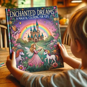 Enchanted Dreams: Printable Fantasy Coloring Book for Kids Digital PDF | Instant Download Magical Activity&quot;