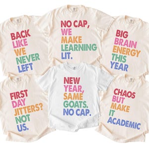 Comfort Colors® Matching Funny Gen Z Back To School Teacher Shirts, Custom Gen Z Teacher Team Shirts,First Day of School Teacher Group Shirt