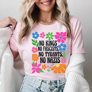 No Kings in America Shirt, Protest Shirt, Political Statement Shirt, Anti-MAGA,Resist Shirt, Rejecting Republican Oligarchy, Democracy shirt