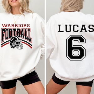Custom Football Sweatshirt, Personalized Football Team Name & Number Sweatshirt, Football Mom Sweatshirt, Game Day Mamas Football Mama Club