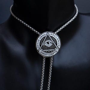 Dark Eye Style Bolo Tie for Innovative | Gothic Style bolo Necktie | Western Wedding Cowboy Accessory | Gifts for Him or her