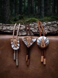 Original bolo tie made from pine cone natural western mens bolo tie gift suitable for him/wedding grooms or western cowboy necktie