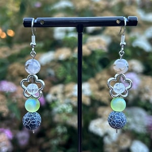 Mitsuki Koga The Guy She Was Interested In Wasn&#39;t A Guy At All Inspired Handmade Earrings | tgswiiwagaa | green yuri