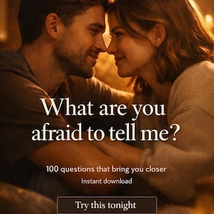 Ask This Tonight… 100 Deep Questions for Couples | Printable Date Night Game