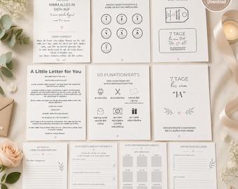 Wedding Countdown Gift | 7-Day Printable Download | Bridal Shower for Bride