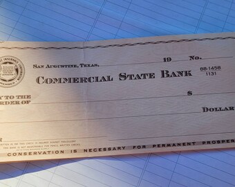 One vintage promissory note from Commercial State Bank in San Augustine Texas