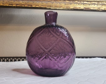 Amethyst Blown Glass Bud Vase