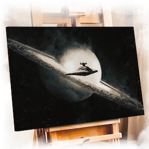 Star Wars Imperial Star Destroyer Canvas Print – Star Wars Lover, Star Wars Ship Canvas or Poster, Legendary Movie Art, Large Canvas