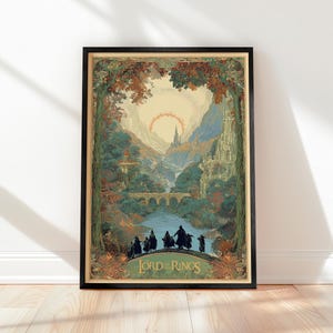 Lord of the Rings kilian eng poster, LOTR fellowship of the ring print poster, Lord of the Rings kunst aan de muur, filmposter - cadeau-idee, canvas