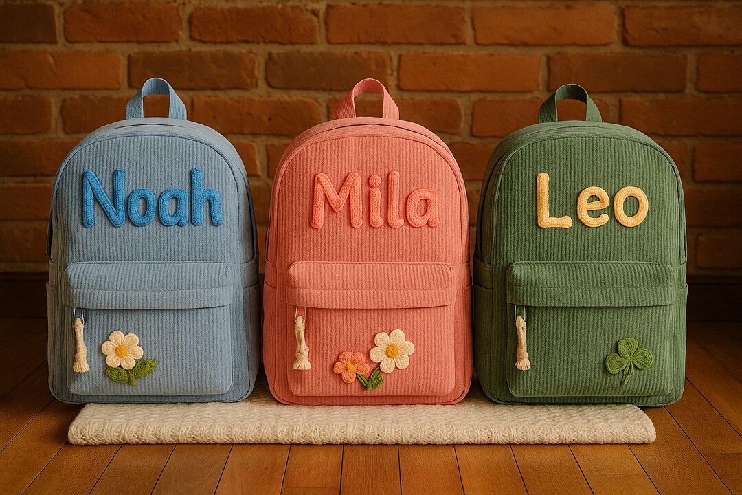 Custom Embroidered Toddler Backpack, Personalized Backpack for Kids ...