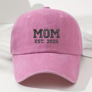 Chapeau vintage brodé pour maman, casquette de baseball personnalisée grand-père/grand-mère, chapeau snapback personnalisé pour papa, faire-part de bébé, cadeau pour papa nouvelle maman