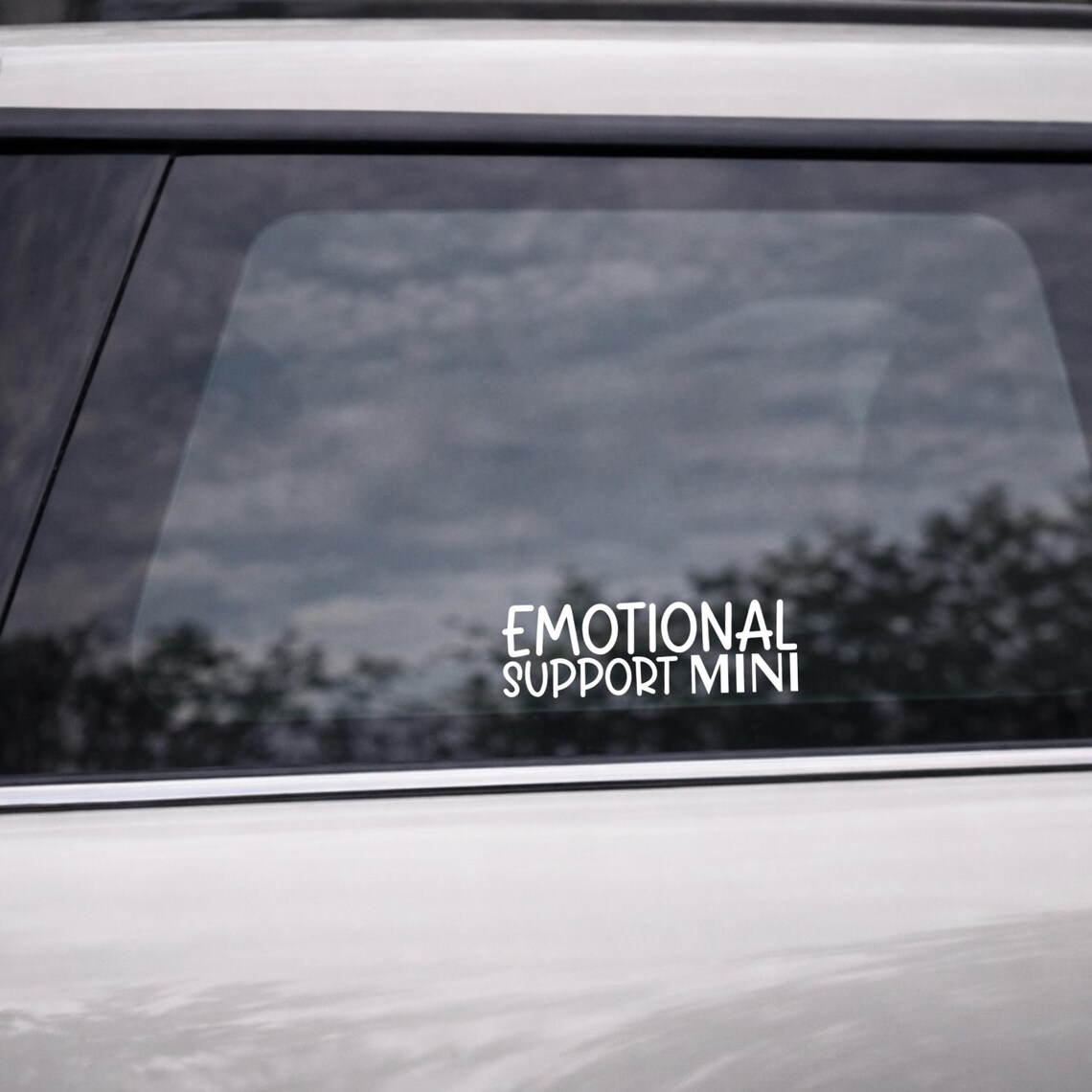Emotional Support MINI Vinyl Decal - Funny Car Sticker for MINI Cooper ...