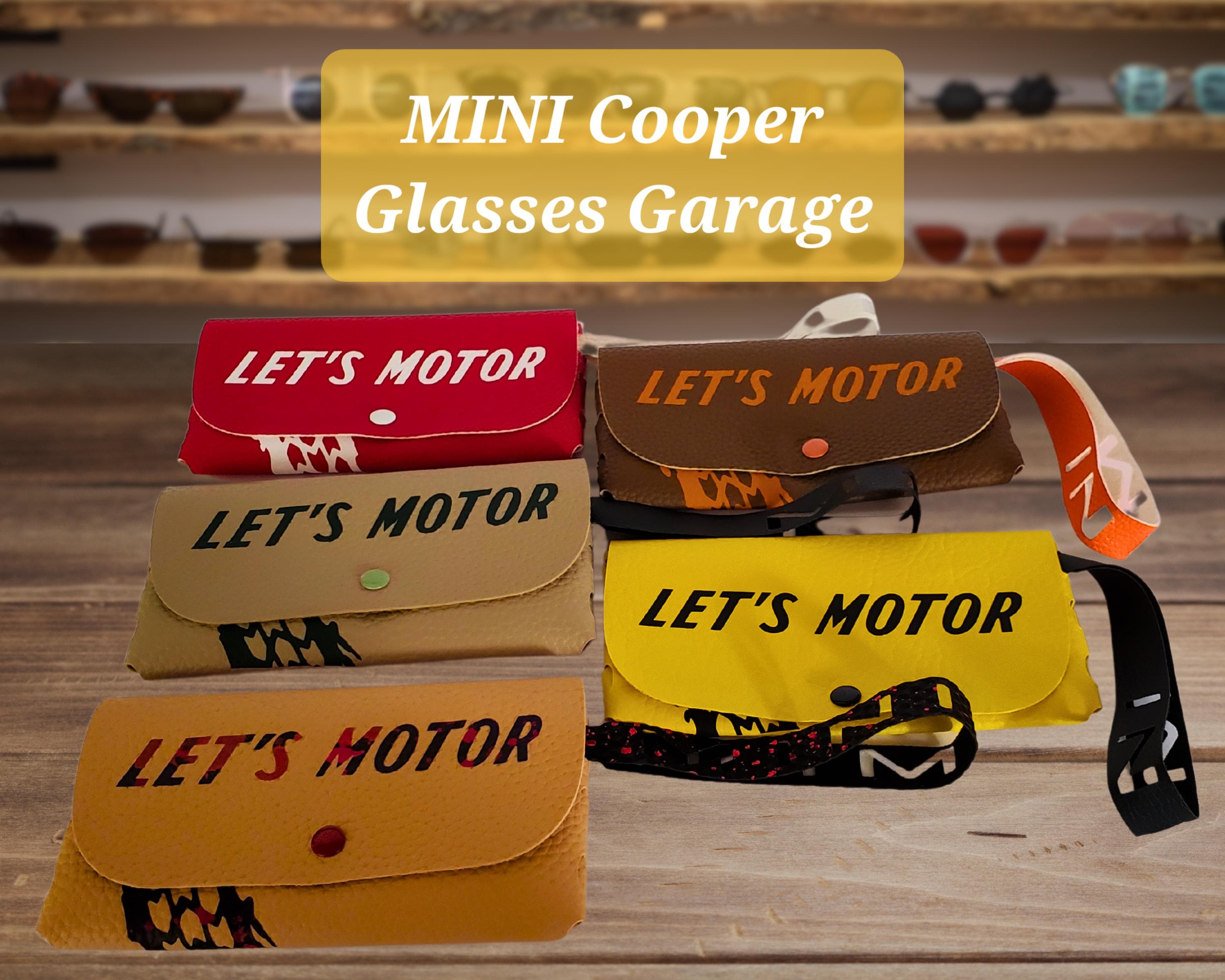 MINI Cooper Glasses Case: Handmade Faux Leather Sunglasses  display picture 2