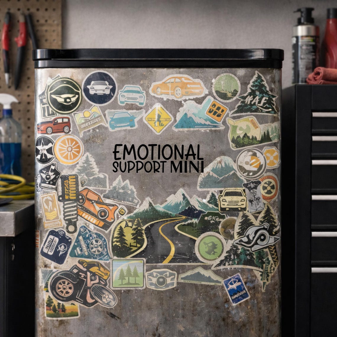 Emotional Support MINI Vinyl Decal - Funny Car Sticker for MINI Cooper ...