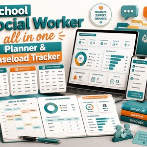 Skolkurator Allt-i-ett-rapportering och planerare för ärendebelastning | Elevstödslogg, remisser, MTSS, IEP, familjekontakter | Google Sheets