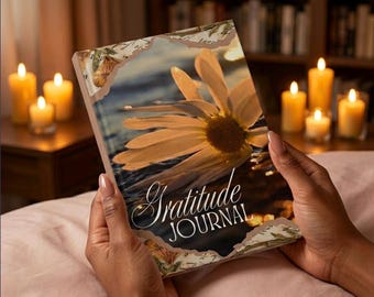 Floral Gratitude Journal | Mindfulness Self Reflection Diary, Spiritual Awakening Book