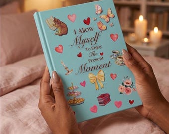 Self Love Affirmation Mindfulness Healing Journal Notebook Gift - I Allow Myself Wellness Planner