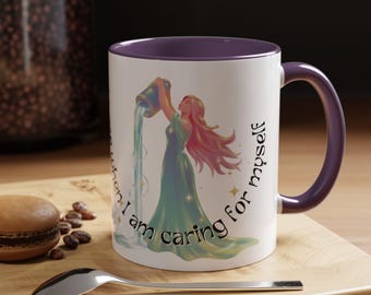 Butterfly Affirmation Mug | Self Care Inspirational Ceramic Cup