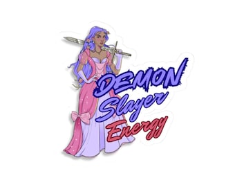 Demon Slayer Energy Sticker | Feminine Warrior Princess Anime Decal