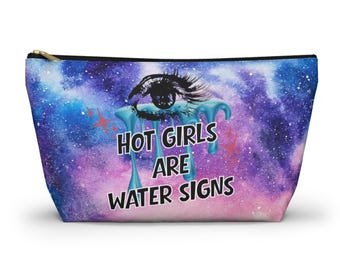 Water Signs Zodiac Makeup Bag | Astrology Accessory Pouch for Cosmic Girls
