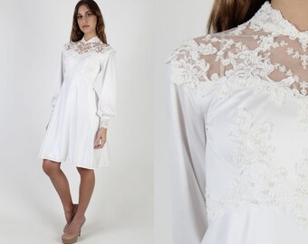 simple plain white dress