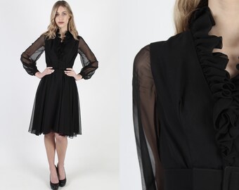 black knee length dress for funeral