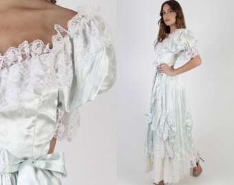 wedding dress 80s style