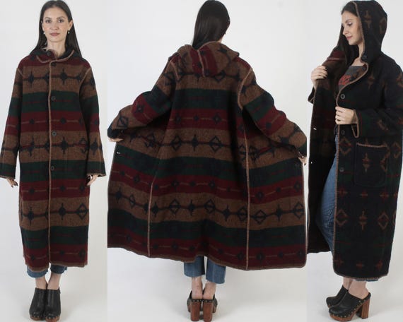 Vintage Woolrich Southwestern Jacket, Reversible Native American