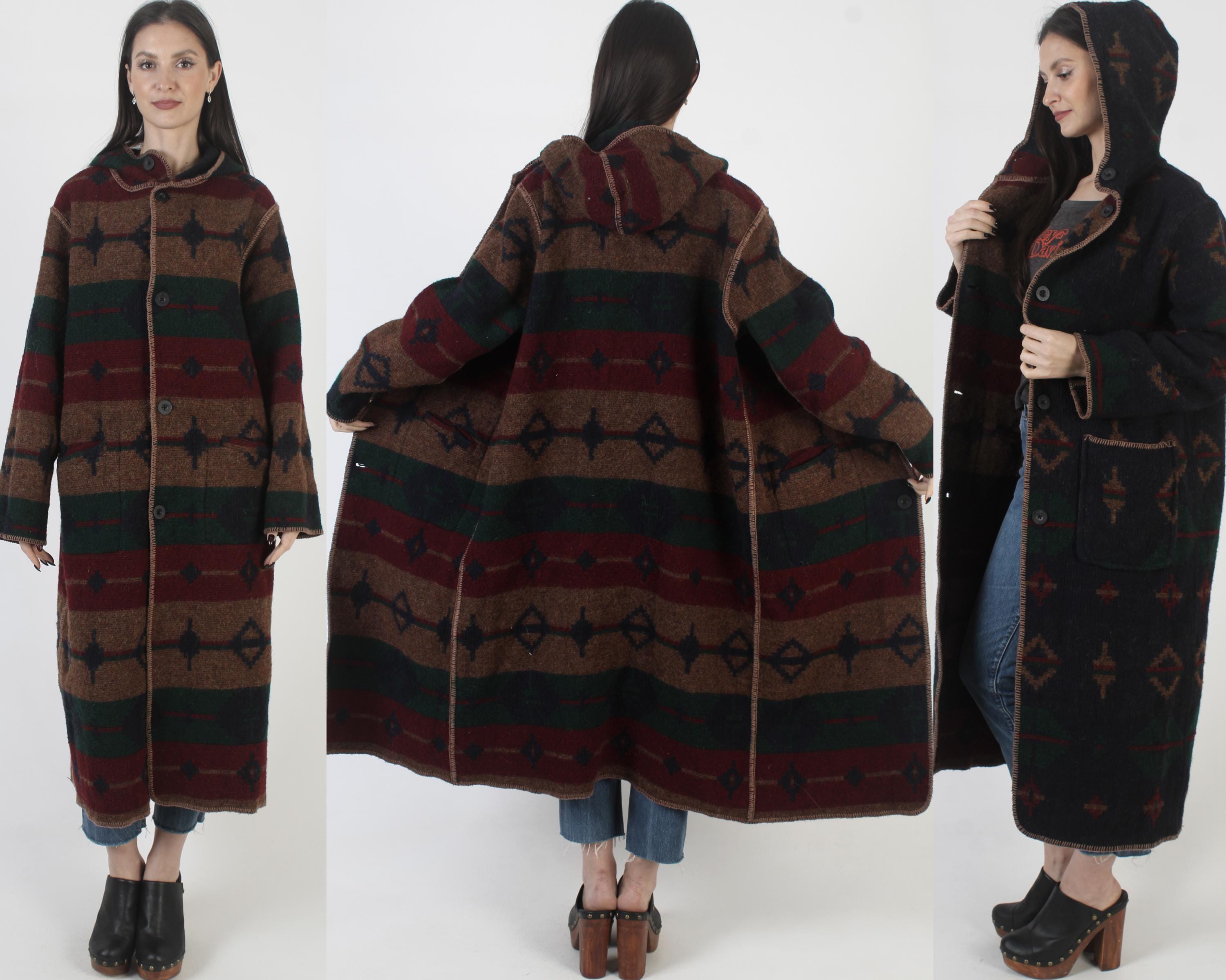 Vintage Woolrich Southwestern Jacket, Reversible Native American