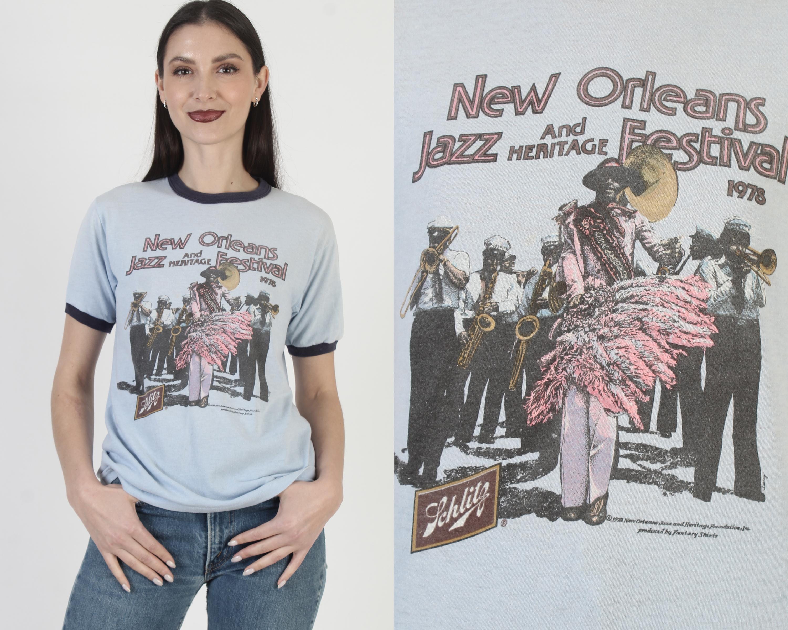 New Orleans Jazz Festival T-shirt, Schlitz Malt Liquor, Vintage