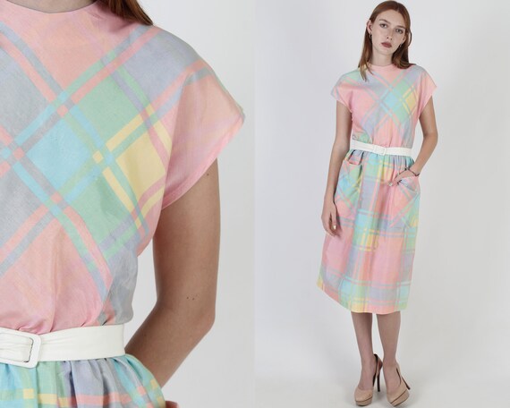 Pastel plaid best sale dress