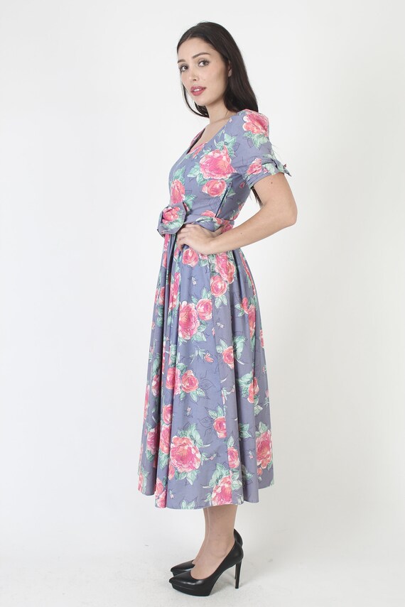 Traditional Authentic Laura Ashley Floral Prom Dr… - image 3