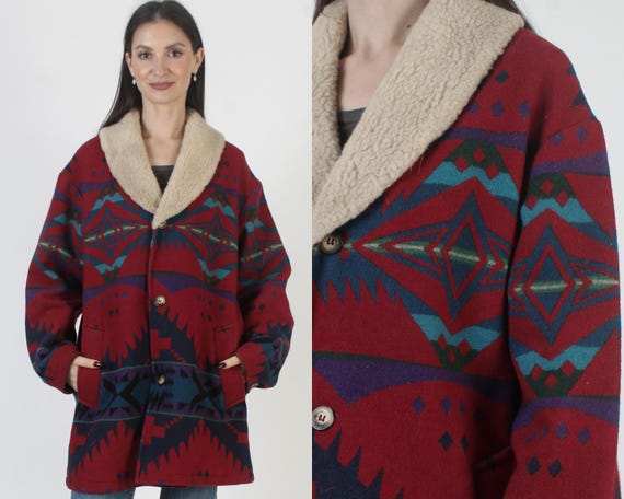 Vintage Pendleton Southwester Coat, Native Americ… - image 1