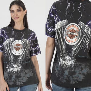 ヴィンテージ ハーレーダビッドソン サンダー＆ライトニング Tシャツ