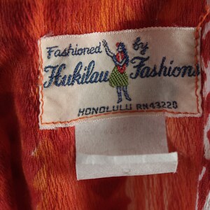 Fashioned By HukiLau Abito Honolulu Hawaii Stampa ananas Barcloth Prendisole Luminoso Luau Stampa Tiki Party Outfit Abito da spiaggia tropicale immagine 7