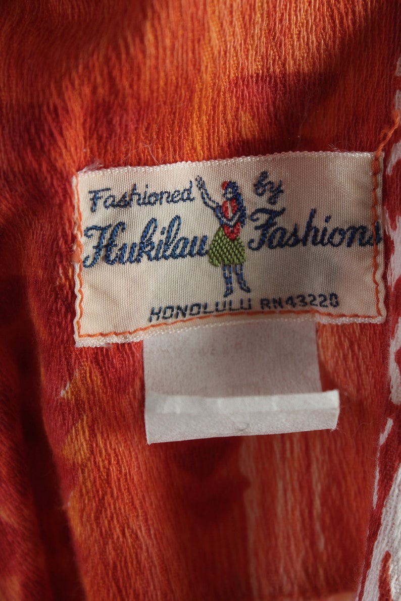 Fashioned By HukiLau Abito Honolulu Hawaii Stampa ananas Barcloth Prendisole Luminoso Luau Stampa Tiki Party Outfit Abito da spiaggia tropicale immagine 7