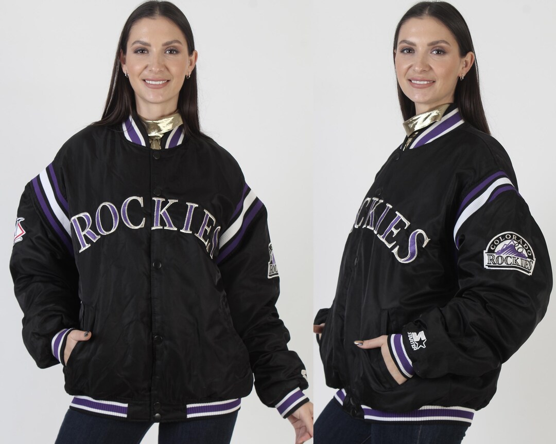 Vintage Rockies Starter Stitched Baseball Jacket Sz. L | eBay
